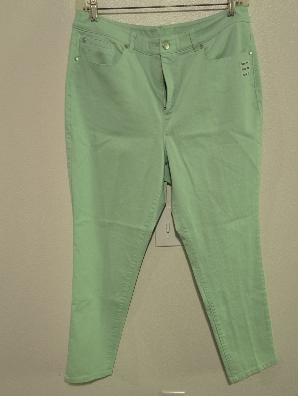 Christopher & Banks Mint Green Skinny Stretch Pants
